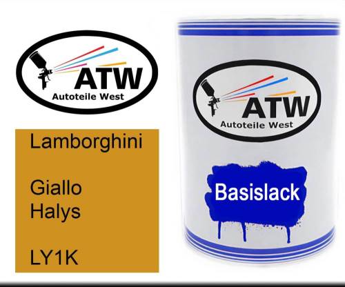 Lamborghini, Giallo Halys, LY1K: 500ml Lackdose, von ATW Autoteile West.